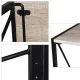 Стол на металлокаркасе BRABIX LOFT CD-002, 1000х500х750 мм, складной, цвет дуб антик, 641213. Фото товара с разных ракурсов.