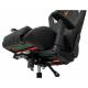 Кресло игровое Knight Outrider черный ромбик эко.кожа с подголов. крестов. металл. Фото товара с разных ракурсов.