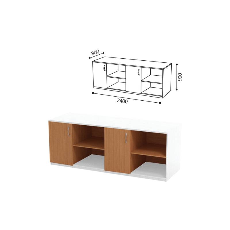 Стол (ПАКЕТ 2) для кабинета физики, 2400х800х900 мм, ЛДСП бук/пластик главное фото